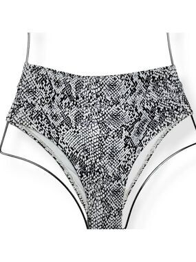 Xhilaration Snake Print High Leg Bikini XS (00) Juniors